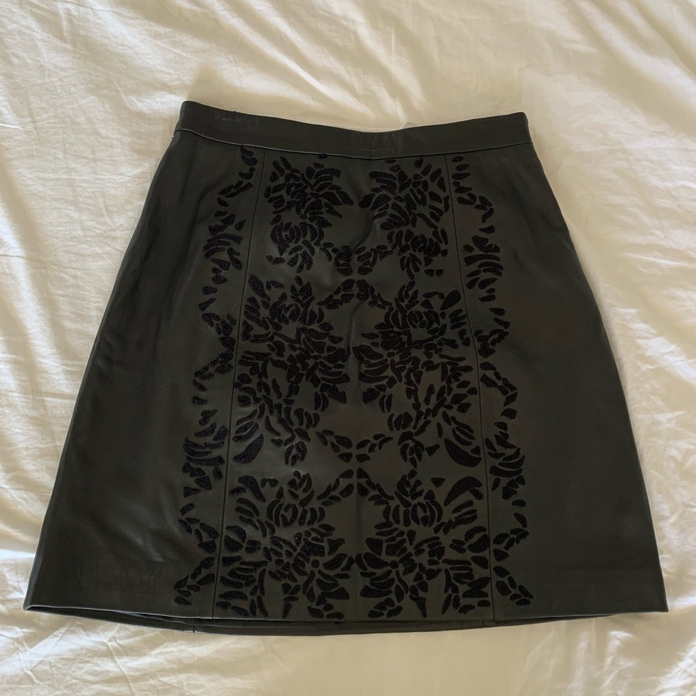 All Saints Philomena Leather Skirt